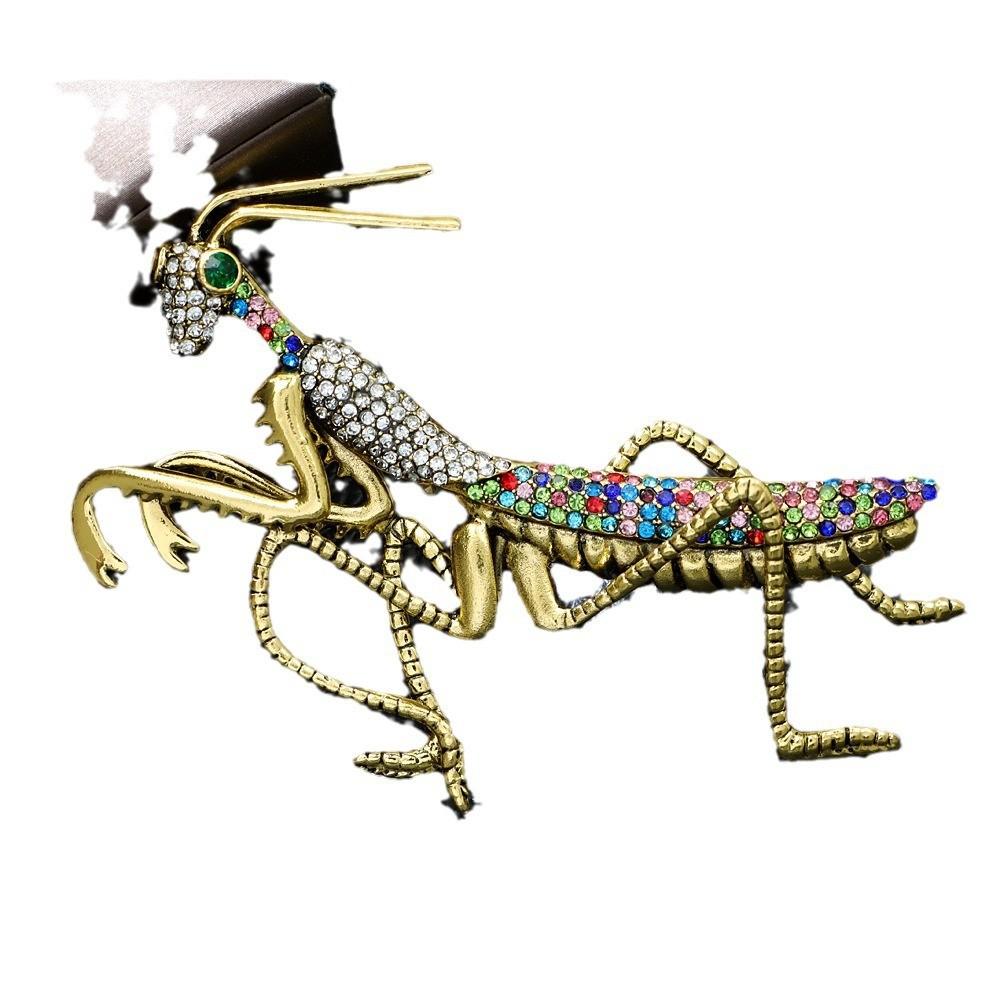 Fashion Large Size Rhinestone Insect Brooch For Summer Accessories