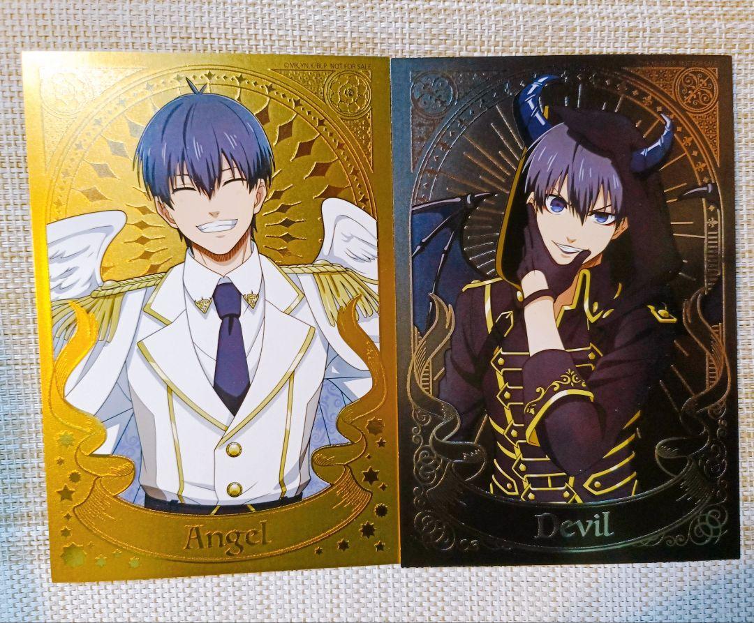 

[USED] Kiyoyoichi Blue Rock Favoteria Angel Devil Bonus Postcard Rare Foil Stamp