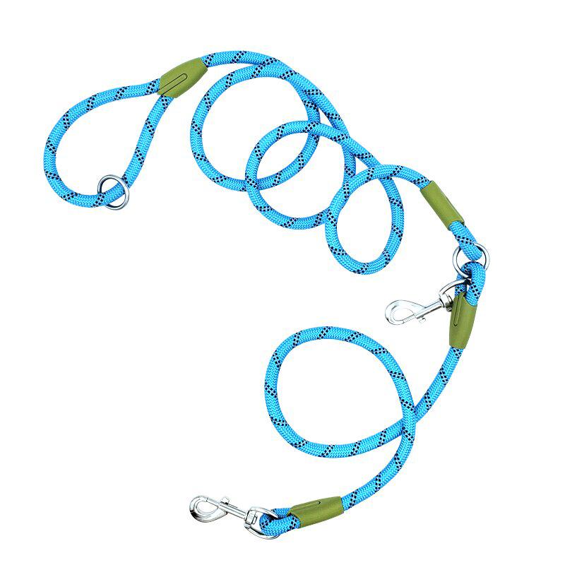 Reflective Pet Dog Nylon Leash Hands-Free Freedom For Hiking Walking Running Adjust Crossbody Bungee Leash With Shock Absorption