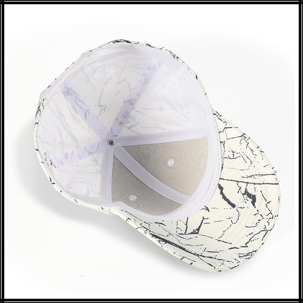 White Fang Lightning Lightning CA636 Cap, Pattern, Hat, Sports, Running, Outdoor, Men's, Women's, (Black)