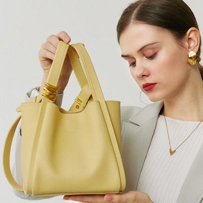 Bucket Bag, Women's Summer New Item, Vegetable Basket Bag, Soft Leather Women's Bag, Single Shoulder Handbag, Crossbody Bag