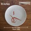 LIJIA FITMENT Autumn Grass Melamine Dinner Plates (10-Pack)