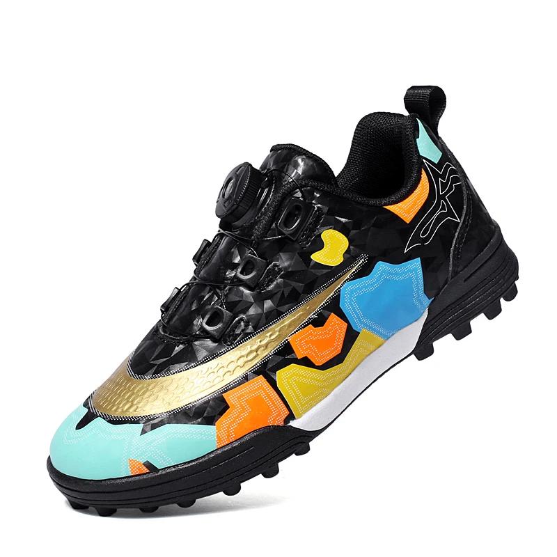 Kid's Football Shoes Professional Teenager's Durable Indoor Comfortable Training Shoes Adults Non Slip Soccer Field Cleats