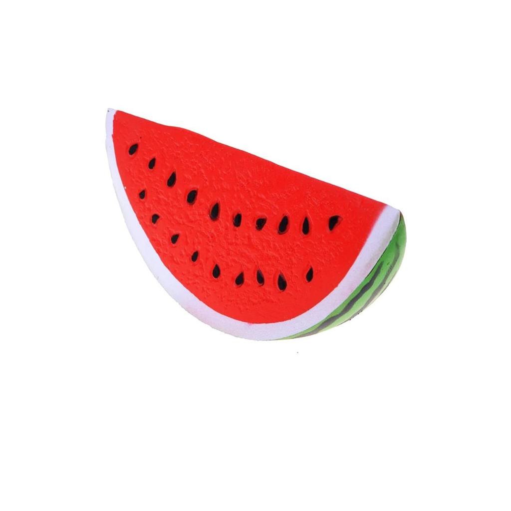 Slow Rising Squishy Toy Watermelon Shape Sensory Stress Relief Multicolor 5x12.5 Cm for Kids and Adults