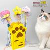 Funny Sweat Style Wooden Handmade Cat Teaser Stick Interactive Cat Toy