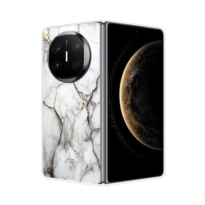 For HuaWei Mate X6 Case Marble Soft Hard PC Shell Back Cover For HuaWei Mate X3 X5 X6 X2 Full Coverage Phone Shell MateX6 Capa