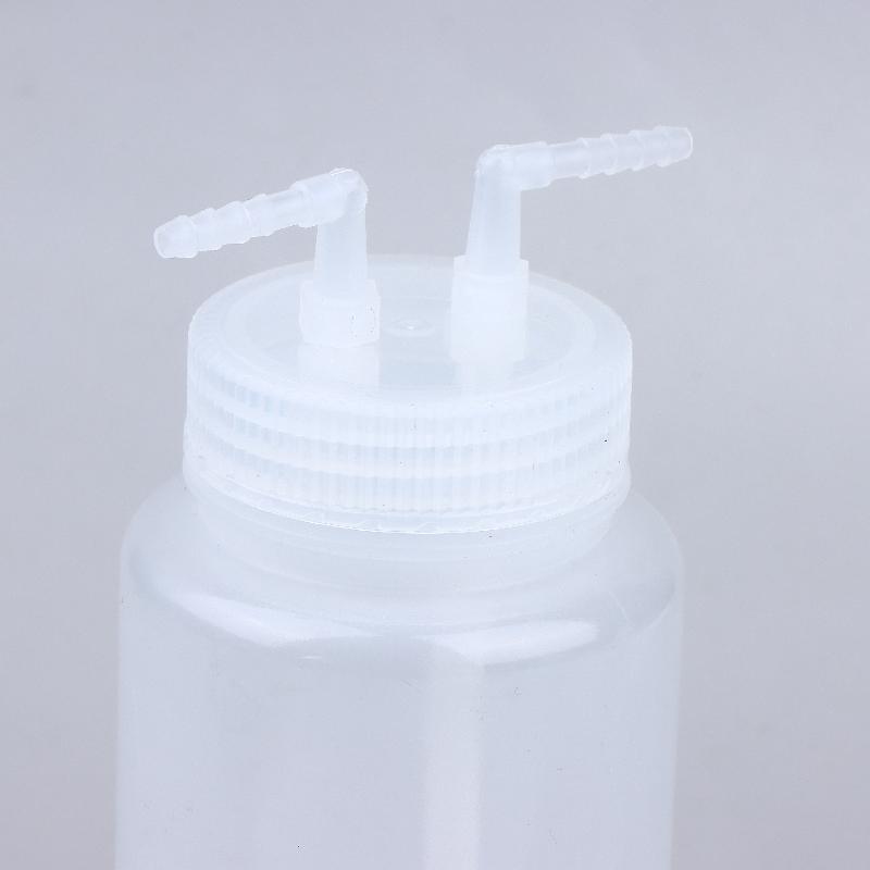 250ml/500ml Wash Bottle, Polyethylene PP Transparent Plastic Gas Washing Cylinder,for Dispensing Liquid Labs