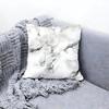 Elegant White Marble Pattern Cushion Cover Premium Comfort Reversible Pillow Cove Two In One Design for Any Room  Car Interior