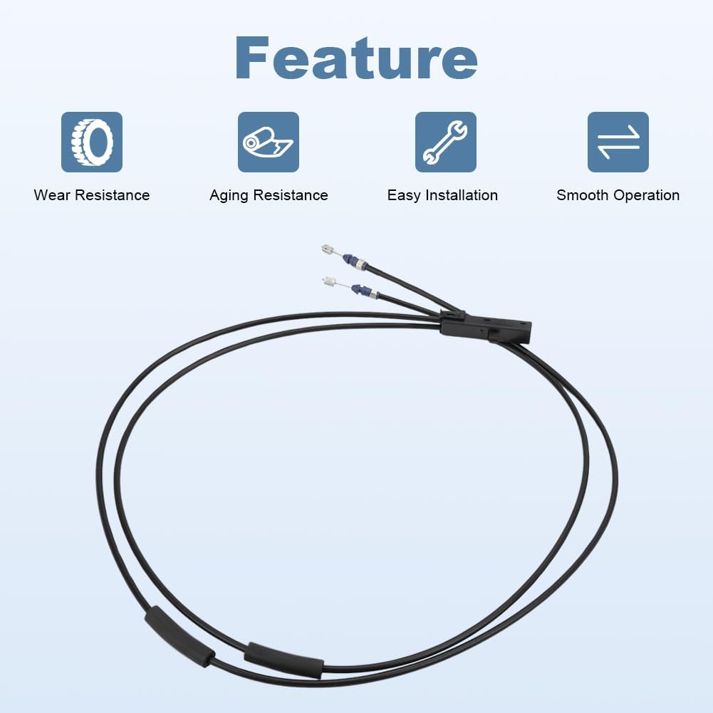 Hood Latch Lock Release Cable Replacement for 65620-4GA0A 656204GA0A Compatible with Infiniti Q50 2014-2018 Infiniti Q60 2017-2018 Hood Lock Control