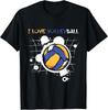I Love Volleyball Funny Cute Volleyball Player Gift T-Shirt Unisex T-Shirt