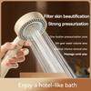 Dd-home Bathroom Accessories Black Gas Rain Mist Increase Water Heater Pressure Summer Showers Heads Polishing for Country House