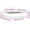 VidaXL Bed Frames, Double Bed with Slat Base, Adult Bed, Bedroom Furniture, Modern, Sonoma Grey 200x200 3209679