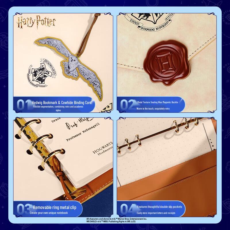 Harry Potter Hogwarts Letter Notebook with Hedwig Bookmark