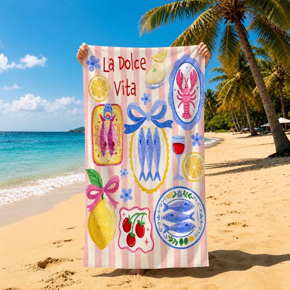 Art Summer Beach Towel Prints Towel Towel Soft Pool Gift For Travel Gym Shower Cool Camping Quick Dry Sports Large Beach Towel