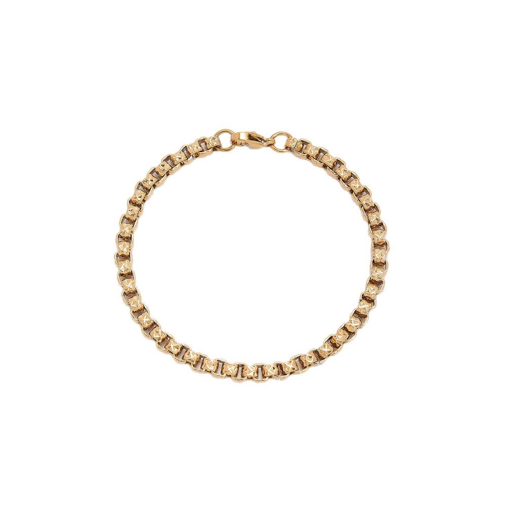 New stainless steel bracelet batch flower box chain light luxury trend simple fashion jewelry chain