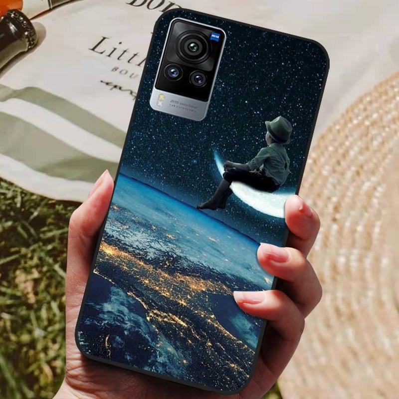 For Vivo X60 Pro Global Version Case Cat Wolf Painted Soft Silicone Phone Cases for Vivo X60 Pro Back Cover X60Pro V2046 Coque