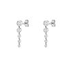 Gold Filled Silver Color Hoop Earrings For Women Stud Earring Zircon Piercing Drop Earings Personalized Jewelry Wholesale
