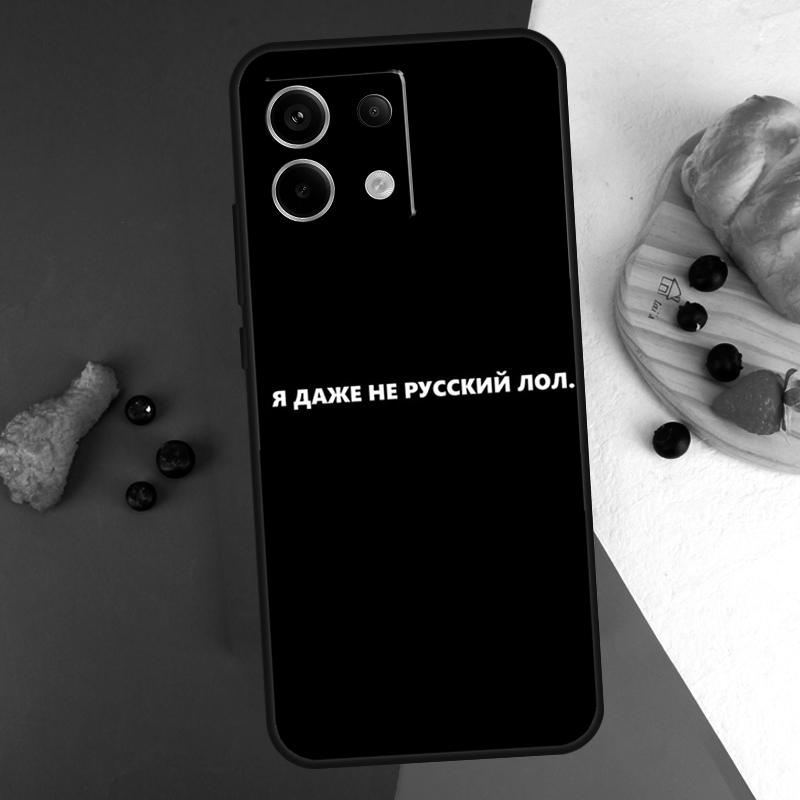 Russian Quotes Letter Words Case For Xiaomi Redmi Note 14 9 10 11 12 13 Pro 9S 10S 11S 12S Redmi 13C 10C 12C 14C Coque