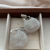 Three-Dimensional Hollow Woven Spherical Earrings, Ear Buckles, Light Luxury, Cold And Exquisite, Niche And Versatile, High-End Personalized Earrings
