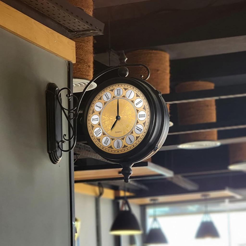 Aluminium Wall Clock Dial Face, 7 inch Diameter Arabic/Roman Numeral Clock Dial Face Replacement Parts, DIY Wall Clock for Bedroom Living Room Home