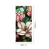 Colorful Retro Flower & Bird PVC Static Cling Removable Window Film