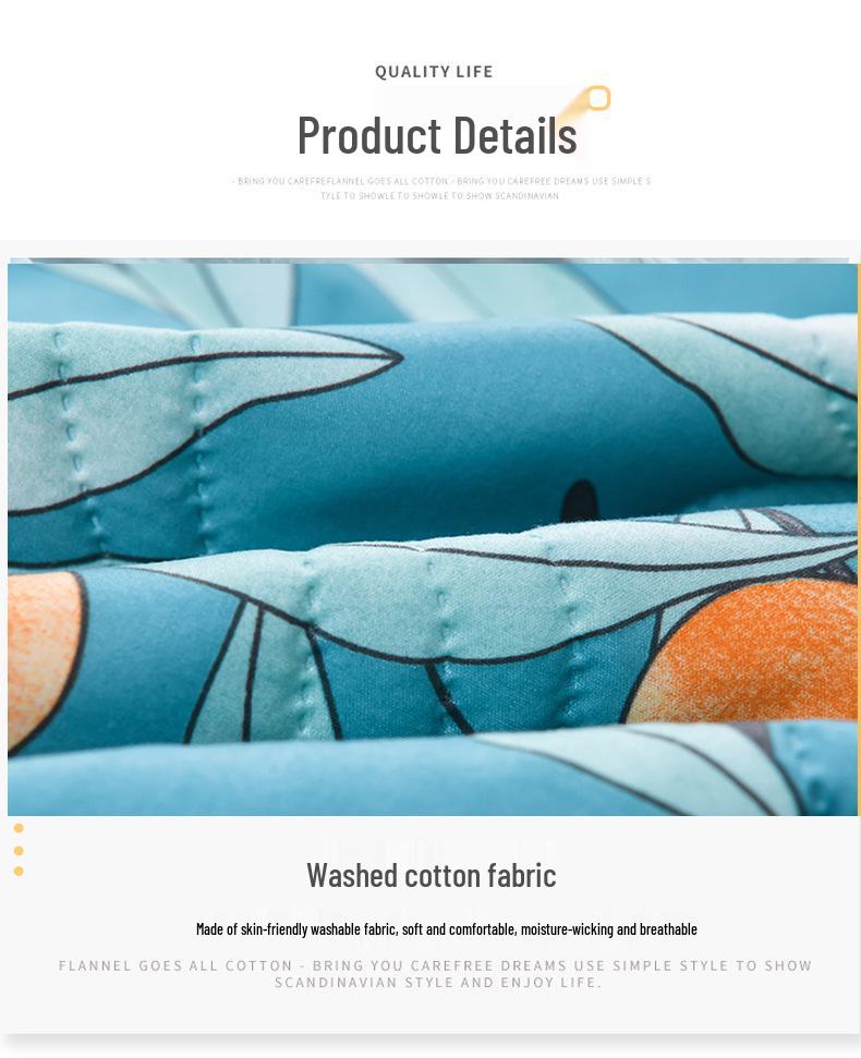 Gift Box: Washed Cotton Summer Quilt - Perfect for Anniversaries and Cool Nights