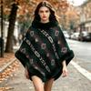 Women's Plus Size Warm Shawl Wrap Cape Loose Fit Cover Up Outerwear for Fall and Winter