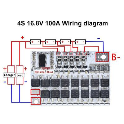 3s/4s/5s Bms 12v 16.8v 21v 3.7v 100a Li-ion Lmo Ternary Lithium Battery Protection Circuit Board Li-polymer Balance Charging