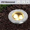 Low Voltage Landscape Lights LED Well Lights 3W 12V-24V in Ground Light Waterproof Floor Driveway Deck Step Outdoor Spot Lights