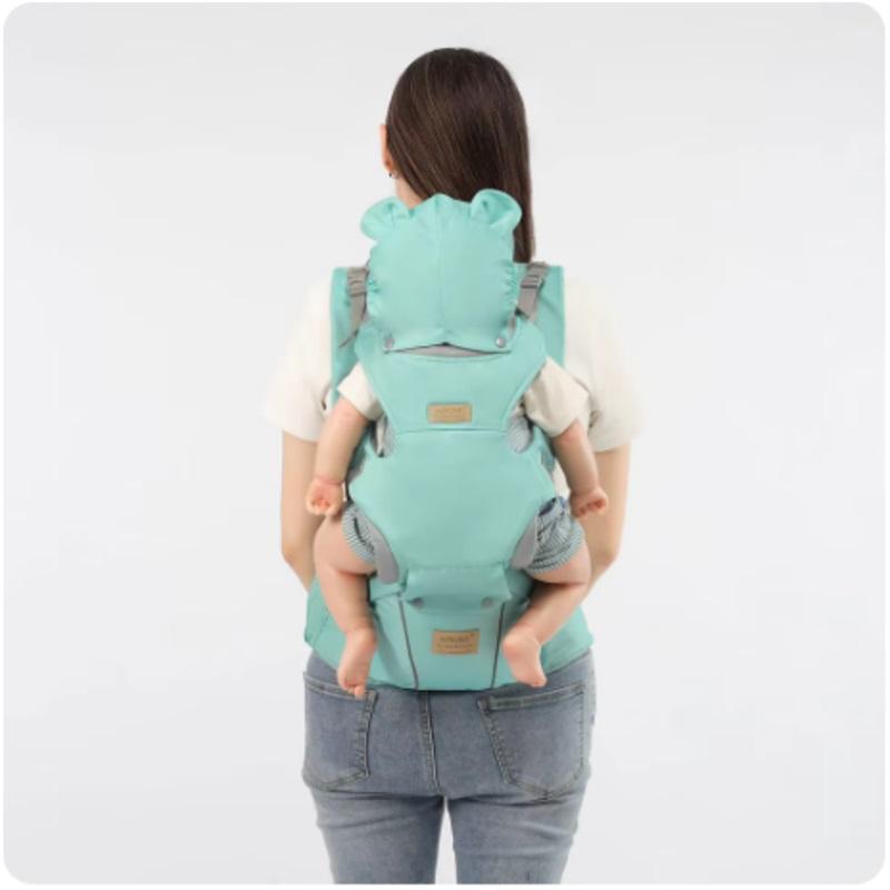 3 In 1 Baby Waist Seat Carrier Ergonomic With Windproof Hood Suitable For Winter