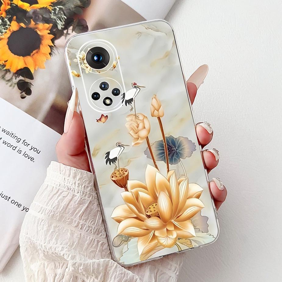 For Honor 50 Pro Case RNA-AN00 Cute Cat Lion Painted Cover Soft Slim Phone Case For Honor 50 Honor50 Pro 50Pro Back Cover Fundas