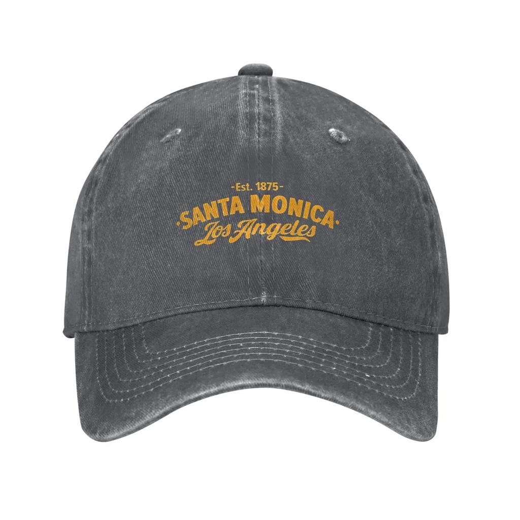 Orange Santa Monica Los Angeles Est 1875 Casual Baseball Cap Summer Trucker Hat Hip Hop Hats Women Men Fashion Caps