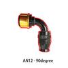 PTFE Quick Release AN Fittings -AN6-AN8-AN10-AN12-AN16 Swivel Fuel Hose End With ORB Adapter For PTFE Hose Straight/45/90Degree