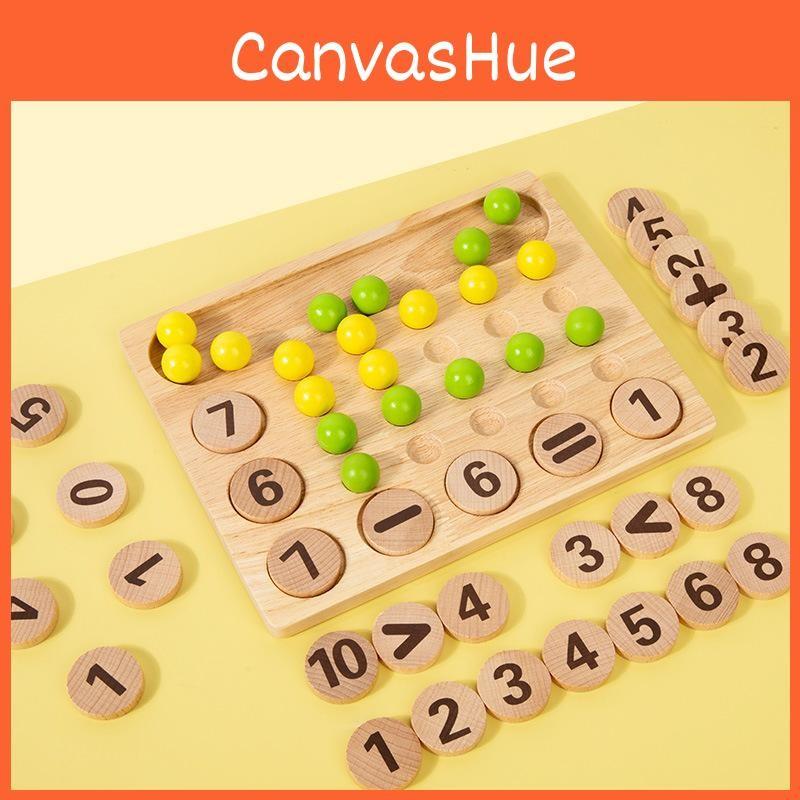 Number Math Wooden Calculation Cognition Block Game Board Children Toy Puzzle