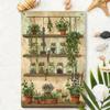 Metal Wall Art Vintage Botanical Herb Garden 8x12 Inch Rustic Farmhouse Tin Sign for Kitchen