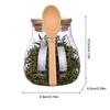 Glass tea jar Household sealed storage jar coarse cereals Moisture proof jar Safety Clasp Condiment Containers Airtight Canister