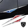 2pcs Car Fender Side Blade Emblem Sticker Metal 3D Badge For 5008 4008 3008 GT 2008 508 408 Auto Exterior Accessories