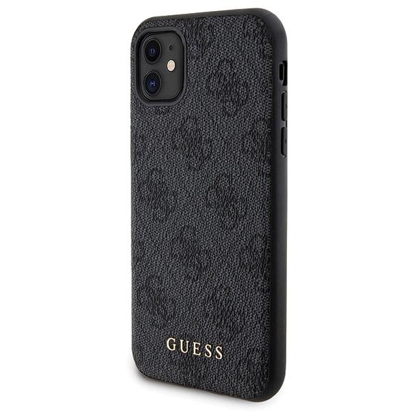 Sada Guess Gubpm5N614Gemgk Iphone11 6.1 Pevný obal + Powerbanka 5000Mah Magsafe Černá/Black 4G Kovové logo