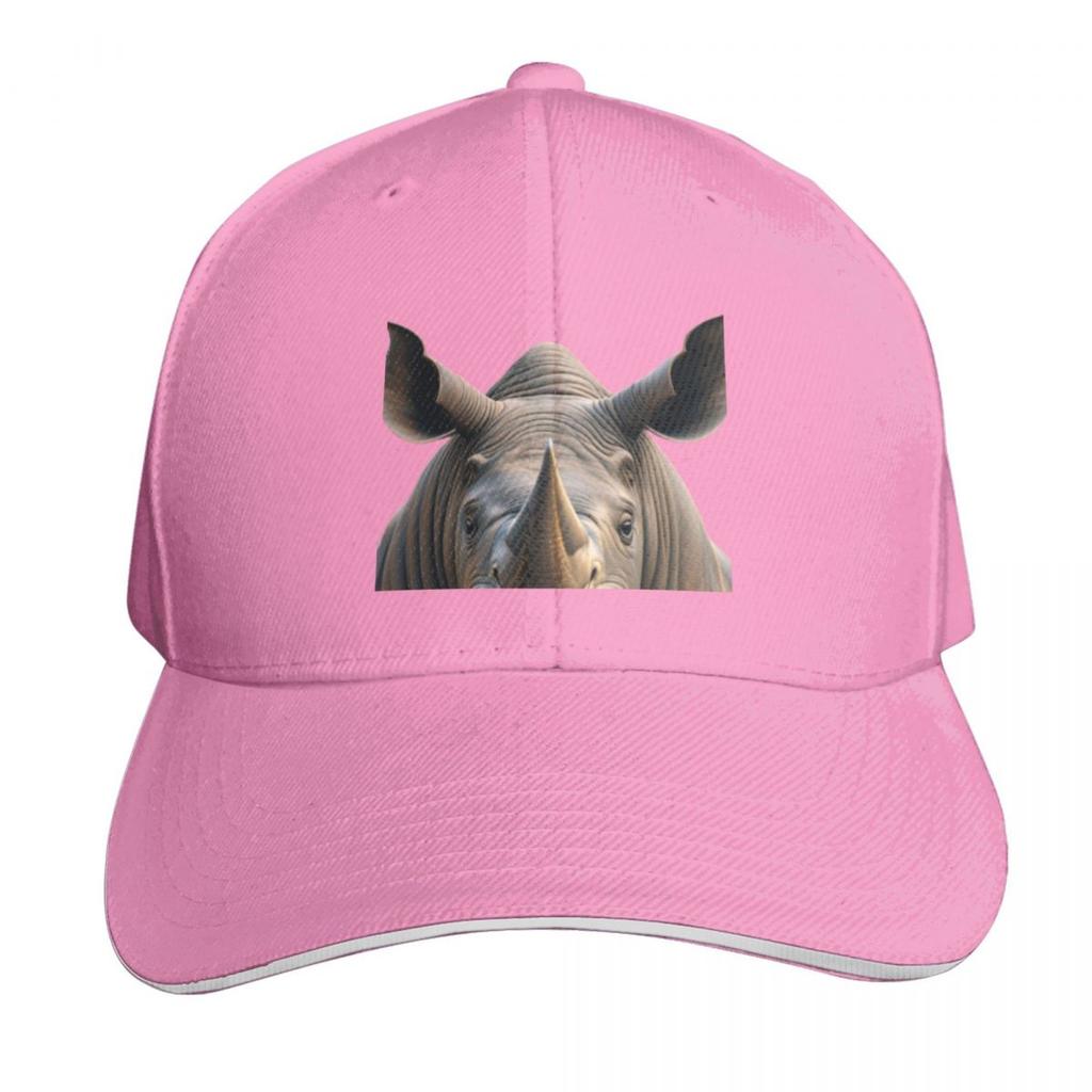 Majestic Rhino Powerful Presence Baseball Cap Fun Hats Derby Hat Birthday Unisexs Caps Womens