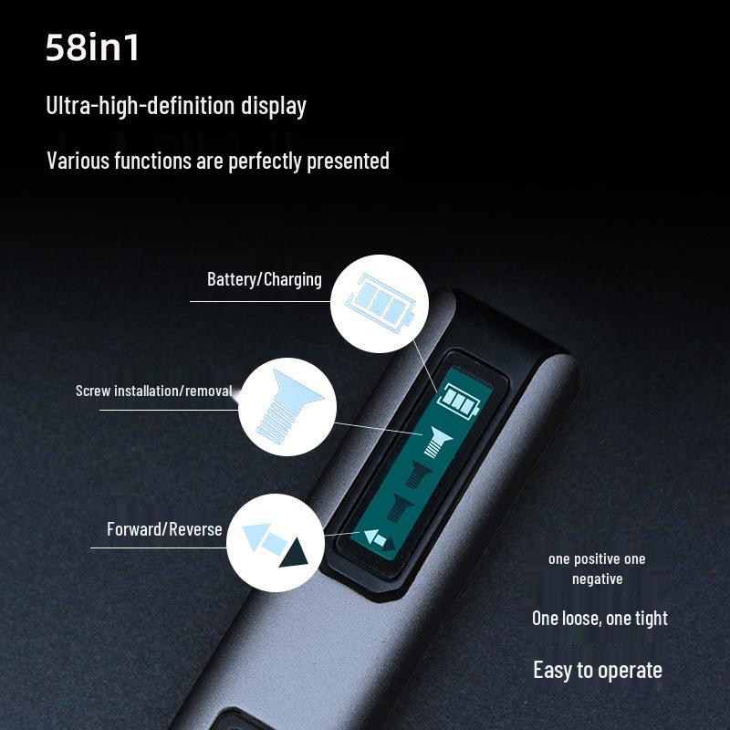 58-in-1 Rechargeable Electric Screwdriver Set for Home Repair