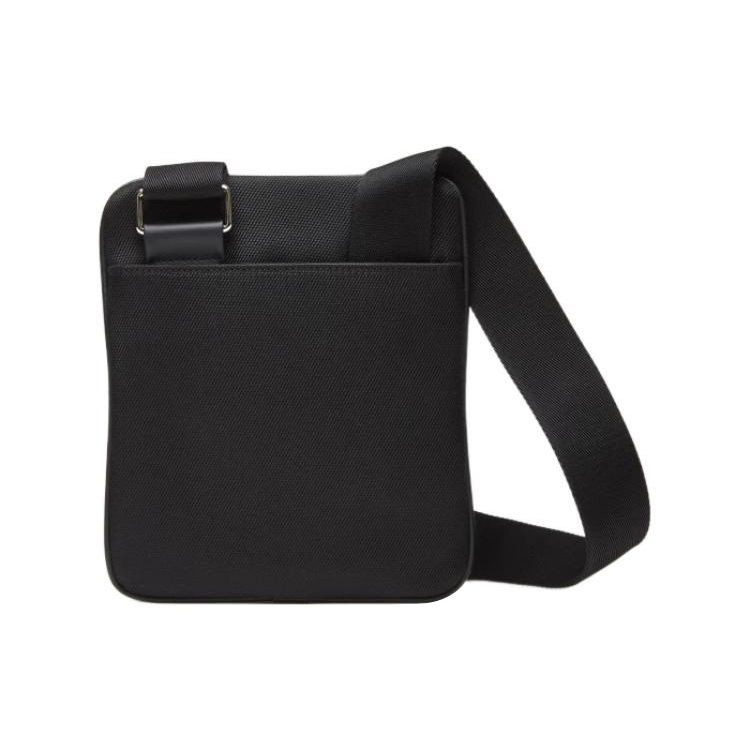 Bally Zipper Closure Striped Decor Leather Shoulder Crossbody Bag Men Bags Black 6238425