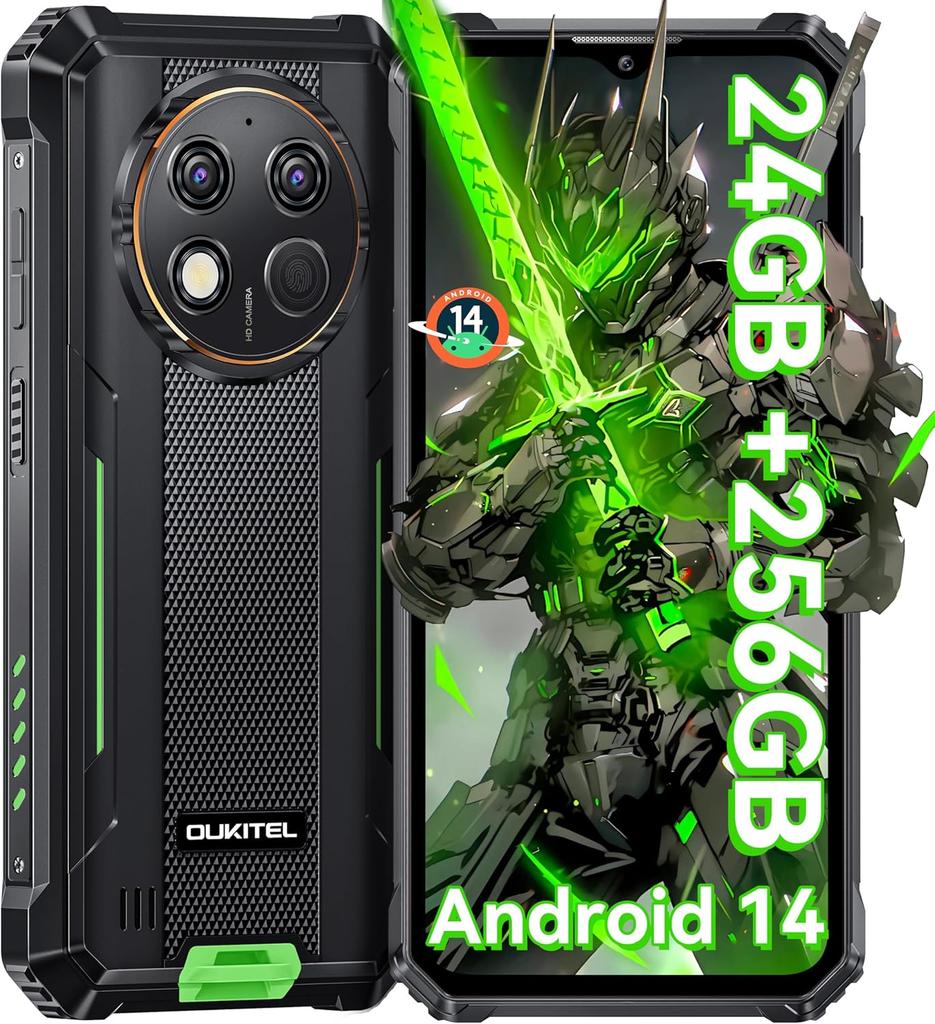 Oukitel G1 Cellphone 24GB+256GB 6.52" Display 10600mAh 48MP Android 15 Smartphone