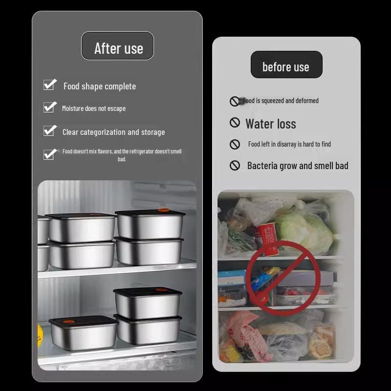 316 Food Grade Stainless Steel Insulated Bento Lunch Box with Lid, Sealed for Freshness - Ideal for Refrigerator Storage and Winter Meals
