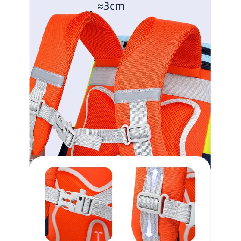 Lightweight Spine Protection Backpack for Primary School Kids Ergonomic Schoolbag
