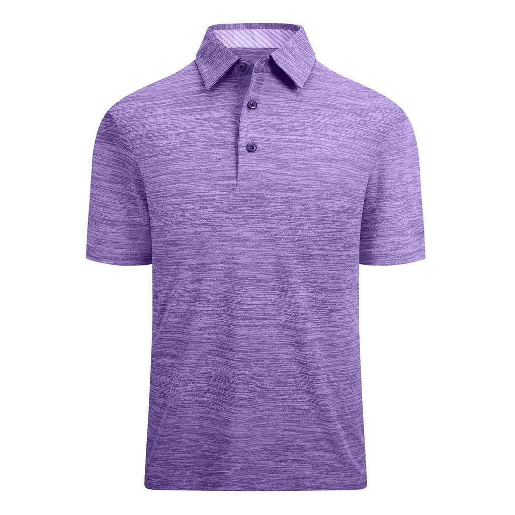 Mens Golf Shirt Moisture Wicking Quick-Dry Short Sleeve Casual Shirts For Men
