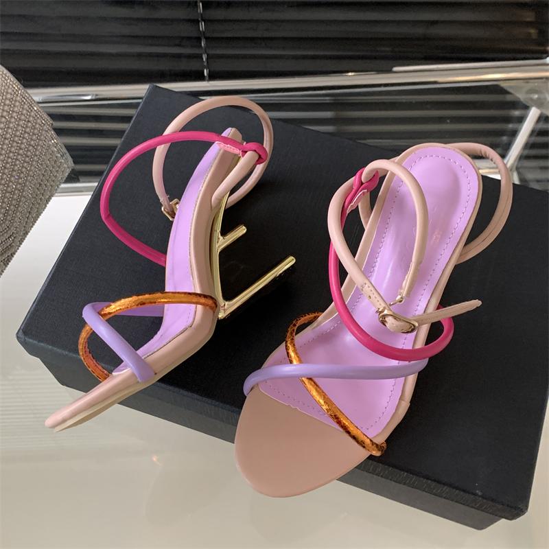 Eilyken New Design Narrow Band Buckle Strap Sandals Womens Hollow Out High Heels Shoes Sexy Open Toe Banquet Party Zapatos Mujer