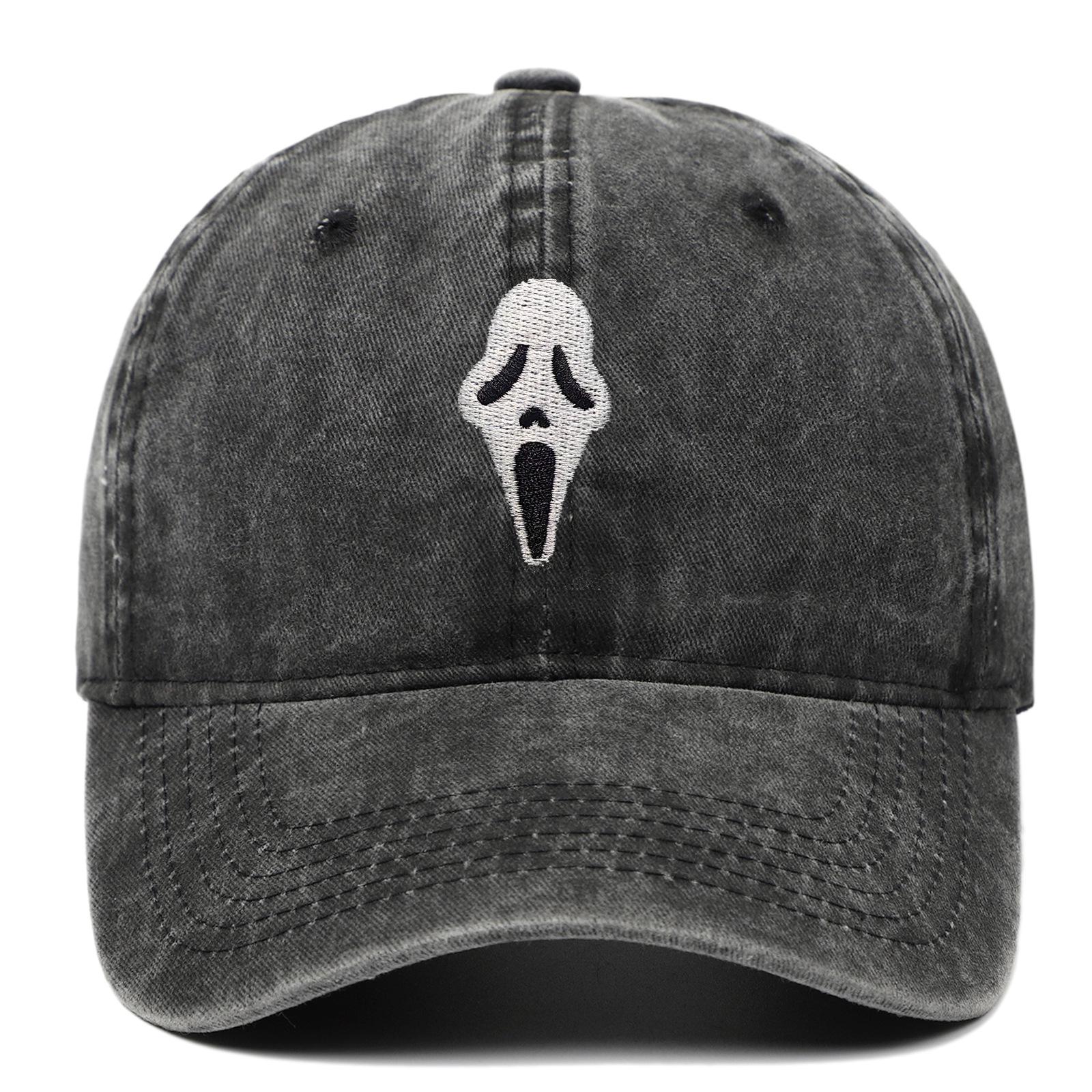 

Бейсболка с вышивкой черепа на Хэллоуин, состаренная, для мужчин и женщин Adjustable