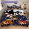 Chibi Harry Potter Characters Print 3Pcs Bedding Setduvet Cover With 2 Bedropillowcase Home Birthday Gift