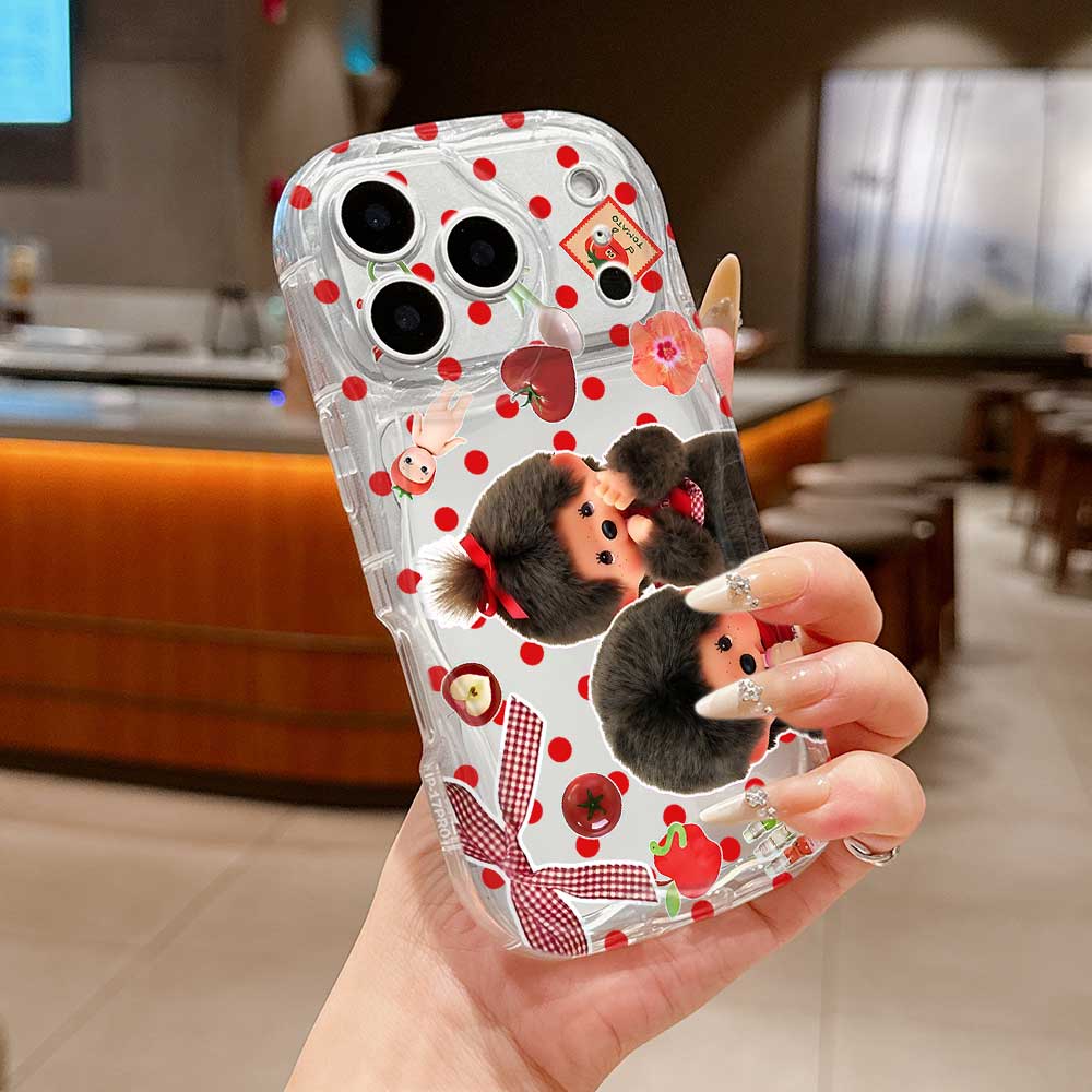 Ins Cute M-Monchhichis Phone Case For Samsung Galaxy A17 M16 A56 A36 A26 A16 A06 A15 A54 A34 A24 A14 A04 A13 A73 A53 4G 5G