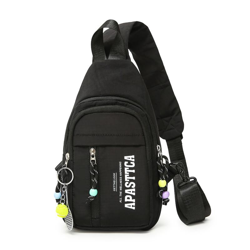 

Decorative Chest Bag Men s And Women s Outdoor Sports Commuter Shoulder Bag Mobile Phone Bag чорний